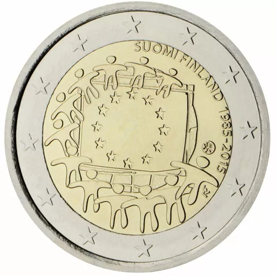Finland 2 euro (2015) - 30 years European flag
